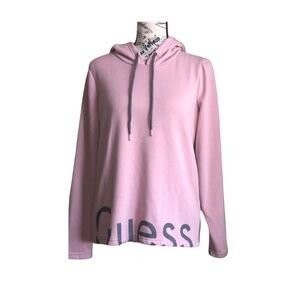 Guess pink hooded sweatshirt. Size Medium GUC